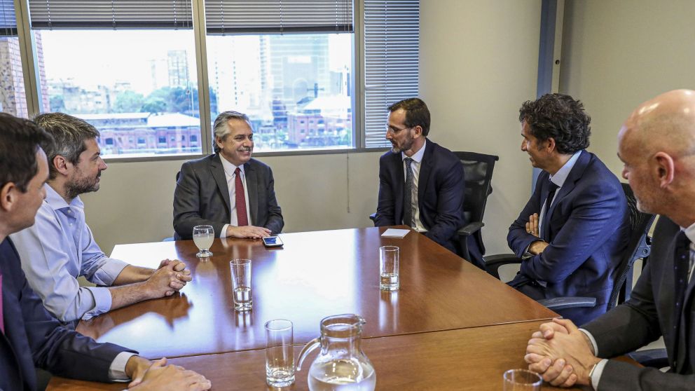 Fernández recibió a los empresarios en Puerto Madero