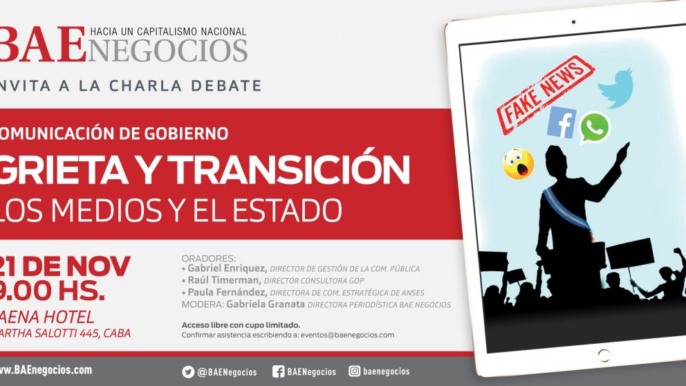 La charla se realiza en el Faena Hotel desde las 9