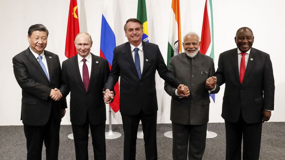 Xi Jinping, Putin, Bolsonaro, Modhi y Ramaphosa