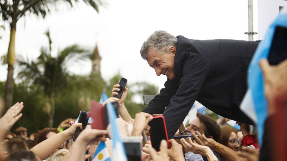 El Presidente siguió con su campaña en Santa Fe, a 10 días de las elecciones generales