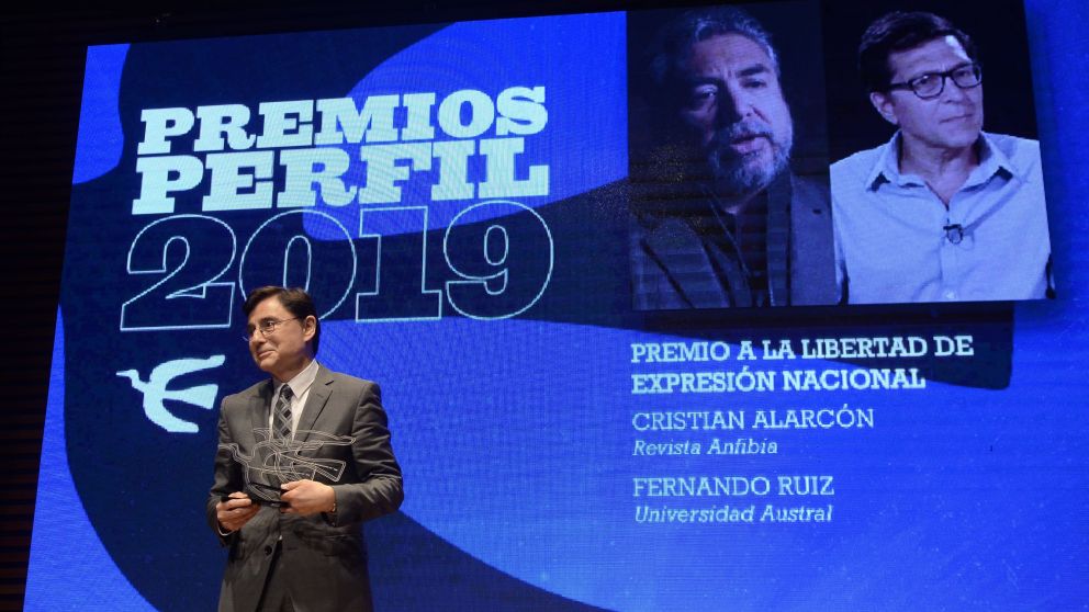 Jorge Fontevecchia encabezó los premios Perfil (Foto: Fernando Pérez Re)