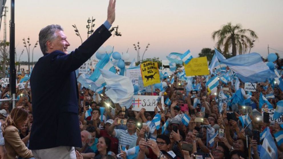 El Presidente estuvo ayer en Posadas, en el marco de la marcha del Sí se puede que lo llevará hoy a Salta