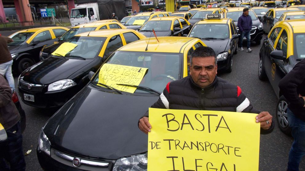 Una de las protestas, ayer