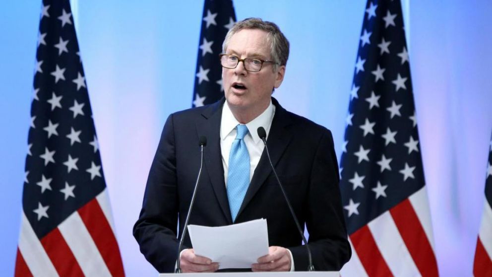 "La OMC ha confirmado que EE.UU. tiene derecho a imponer contramedidas", aseguró Lighthizer