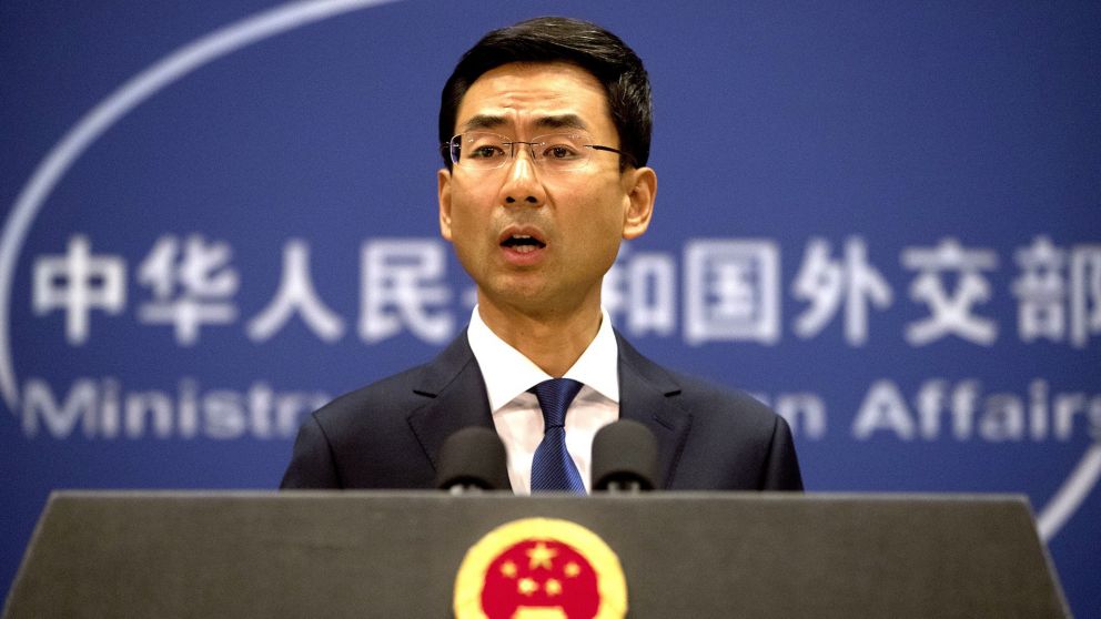 Geng Shuang expresó la protesta del gobierno chino