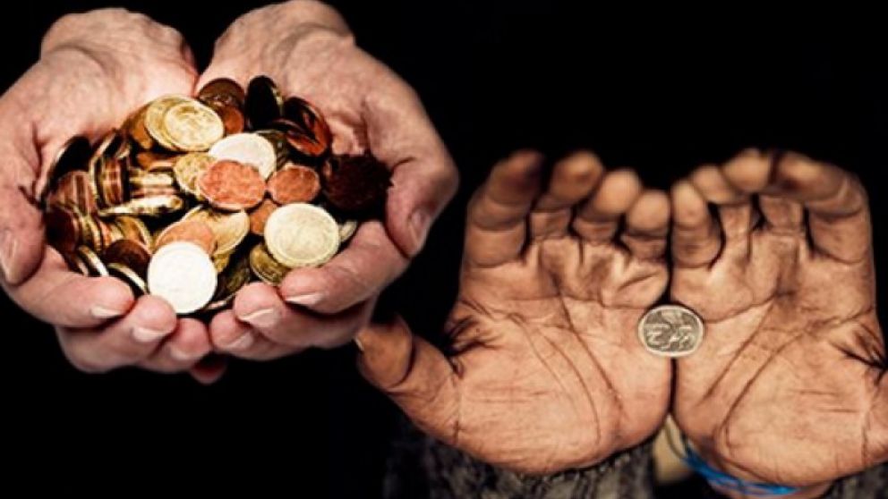 El 10% más rico tiene un ingreso promedio de $66.781, mientras que el sector más pobre llega a los $2.872