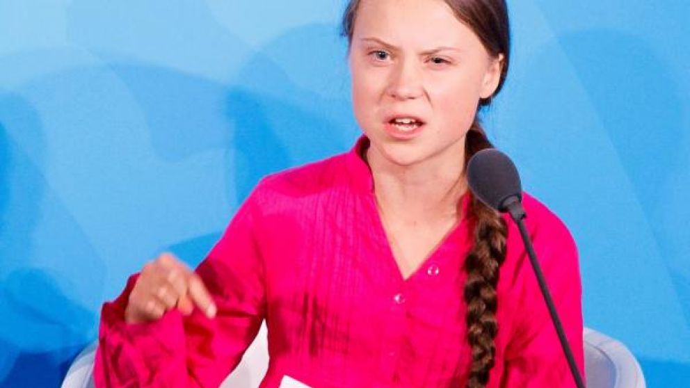 La activista Greta Thunberg dio un discurso encendido
