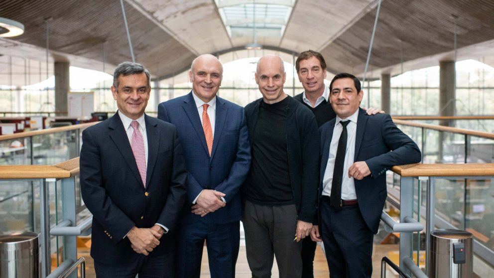 Espert fue recibido por Larreta en la jefatura de Gobierno en Parque Patricios