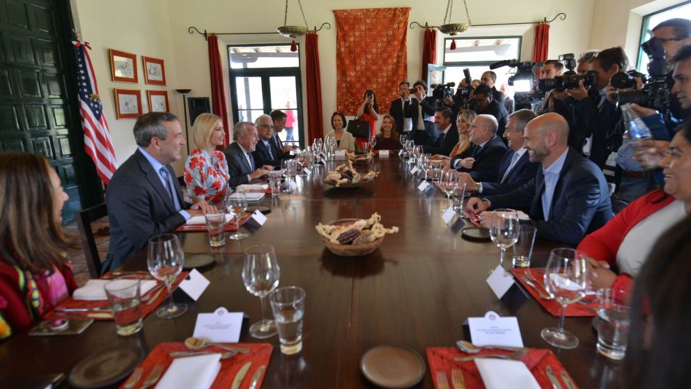 Ivanka hizo el anuncio a Dietrich, Faurie y Morales durante su gira por Jujuy