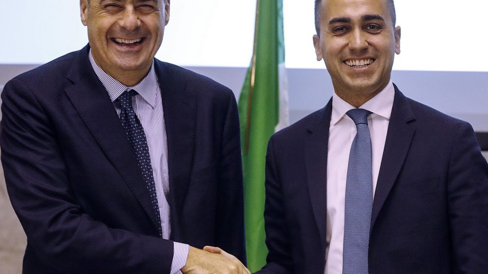 Zingaretti y Di Maio, los artífices del entendimiento