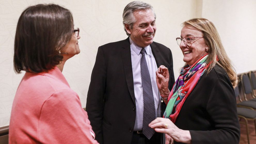 Alberto recibió a Corpacci y a Alicia Kirchner
