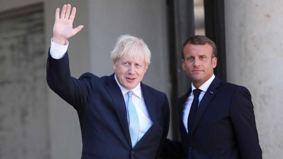 Johnson se reunió con Macron ayer