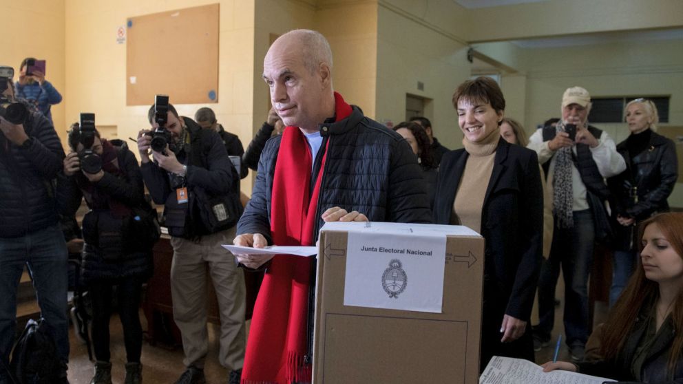 Larreta votó pasadas las 10 en la Facultad de Derecho