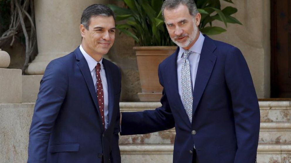 Sánchez se reunió con el rey Felipe VI en Palma de Mallorca