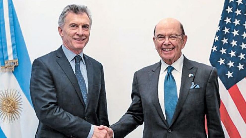Mauricio Macri y Wilbur Ross