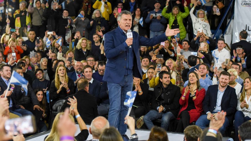 En la recta final de la campa�a, el presidente Macri particip� de un acto en Rosario
