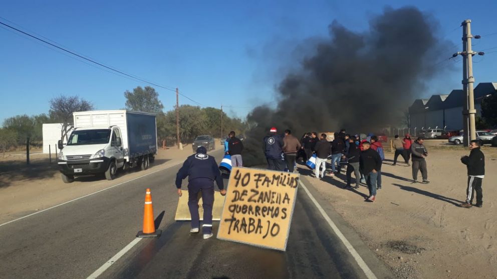 Las protestas se realizaron en la ruta nacional 38