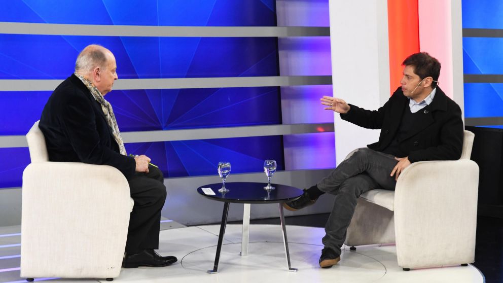Kicillof dialogó esta tarde con Chiche Gelblung en los estudios de Crónica HD