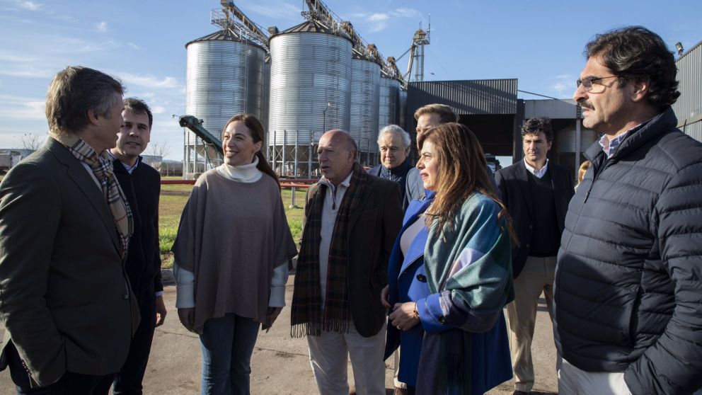 Vidal visitó ayer una planta alimenticia, en Zárate