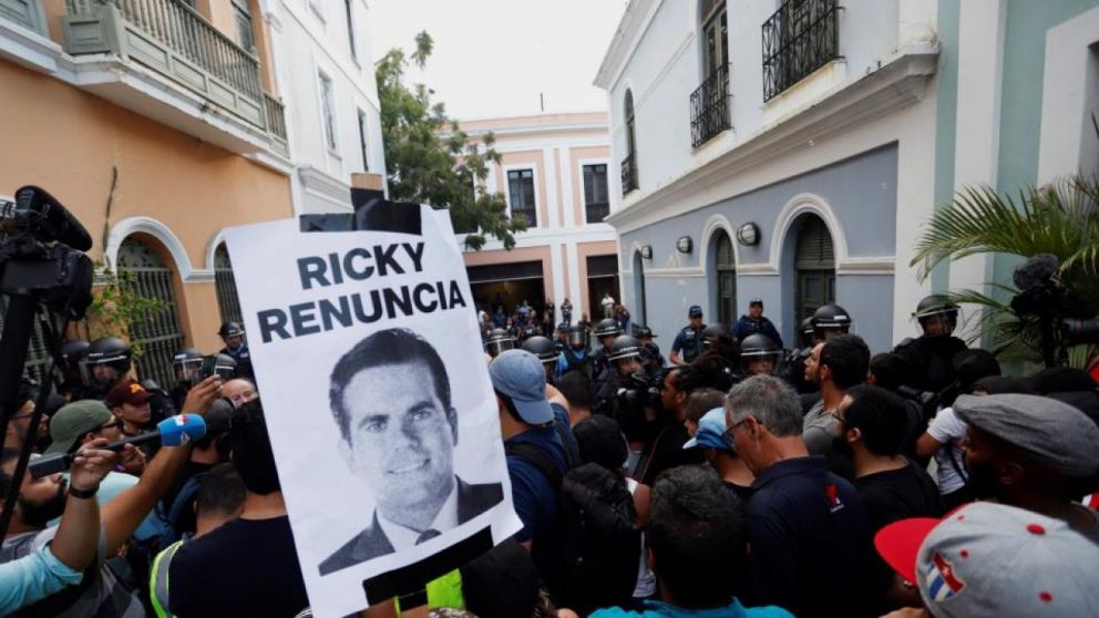 De las marchas contra Rosselló participaron artistas como Ricky Martin, Bad Bunny y Residente
