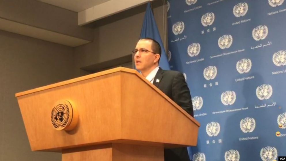 Jorge Arreaza, ministro de Exteriores de Venezuela