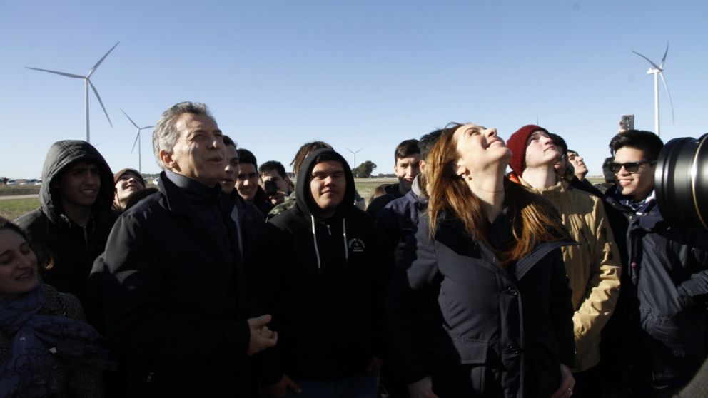 Macri y Vidal participaron de la inauguración del Parque Pampa Energía III