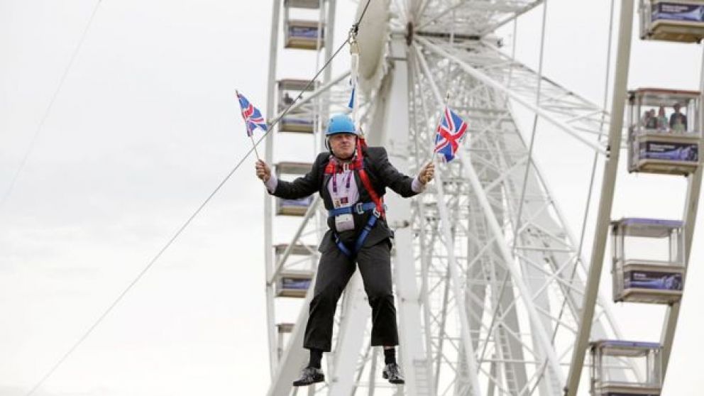 En 2012 Johnson se colgó del London Eye para celebrar el triunfo de deportistas británicos en los Juegos Olímpicos