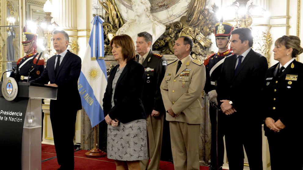 Macri y Bullrich, en el acto en la Casa Rosada