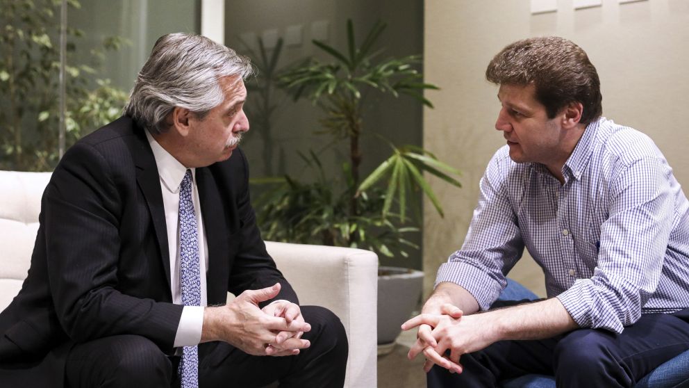Fernández se reunió con el fueguino Gustavo Melella