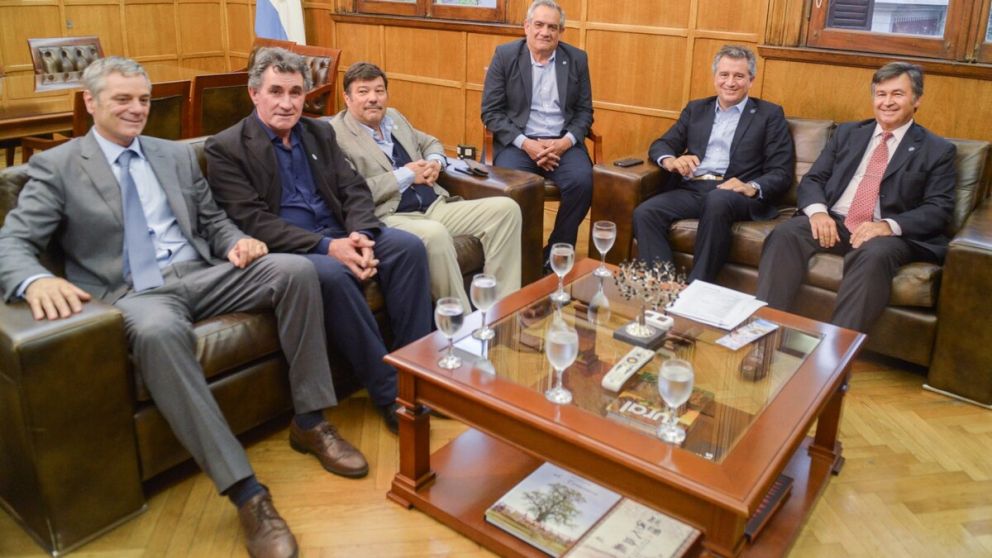 Las gremiales del campo, en su reciente paso por Agroindustria