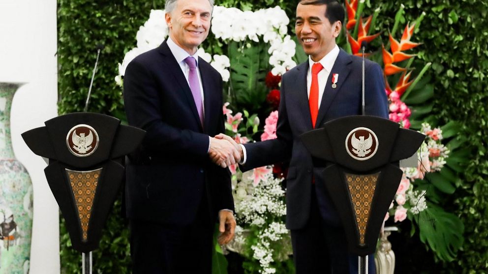 Macri consider� que Indonesia es un "socio comercial clave" para Argentina