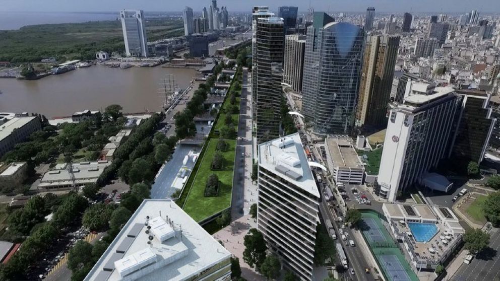 La renovada zona de Catalinas tendrá edificios corporativos y espacios públicos