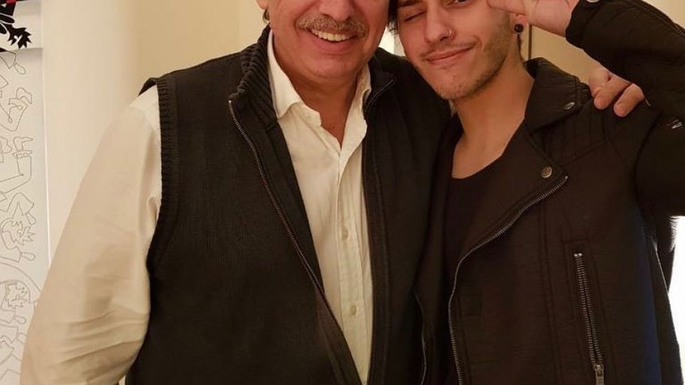Alberto Fernández celebró el Día del Padre con su hijo