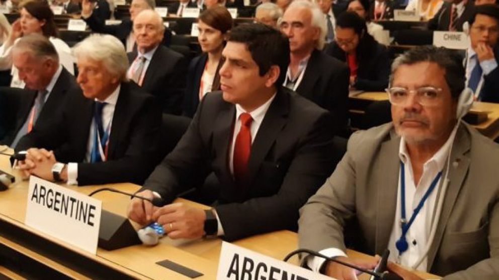 Representantes argentinos en la cita de la OIT