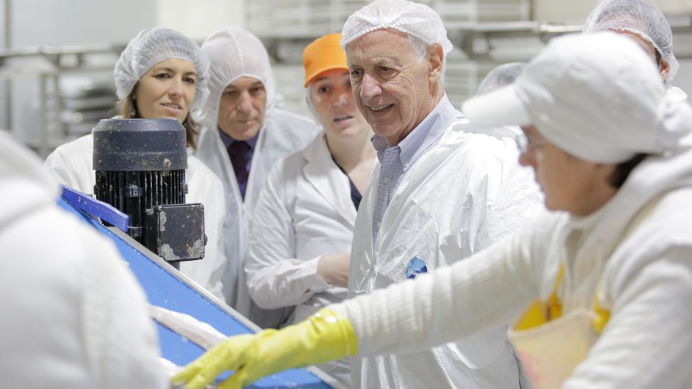 Lavagna recorrió una planta industrial en Mar del Plata