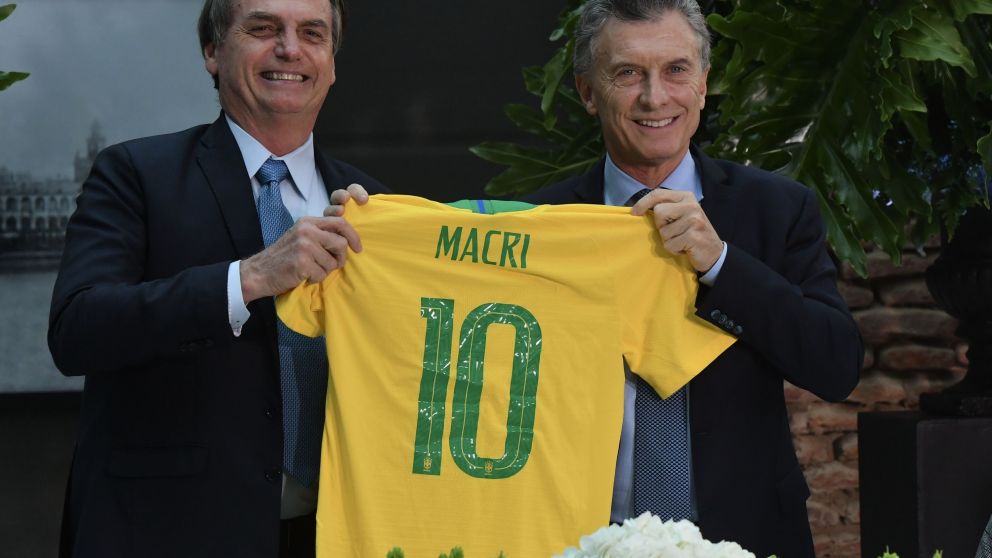 El presidente Mauricio Macri recibió a su par de Brasil, Jair Bolsonaro, en su primera visita oficial al país