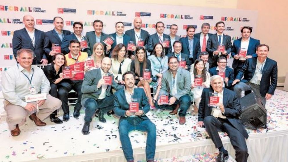 Los participantes de la presentación de Great Place of Work