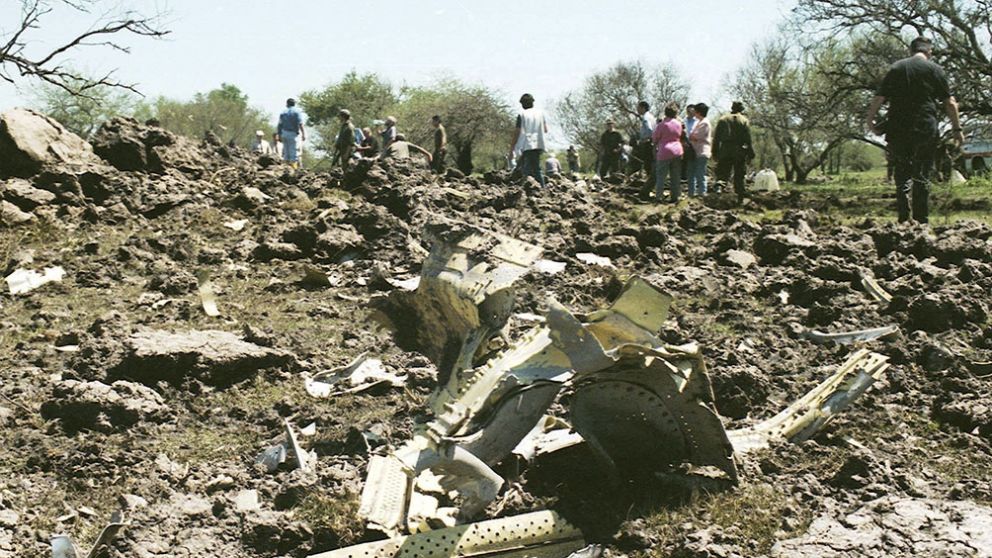 El accidente, en octubre de 1997