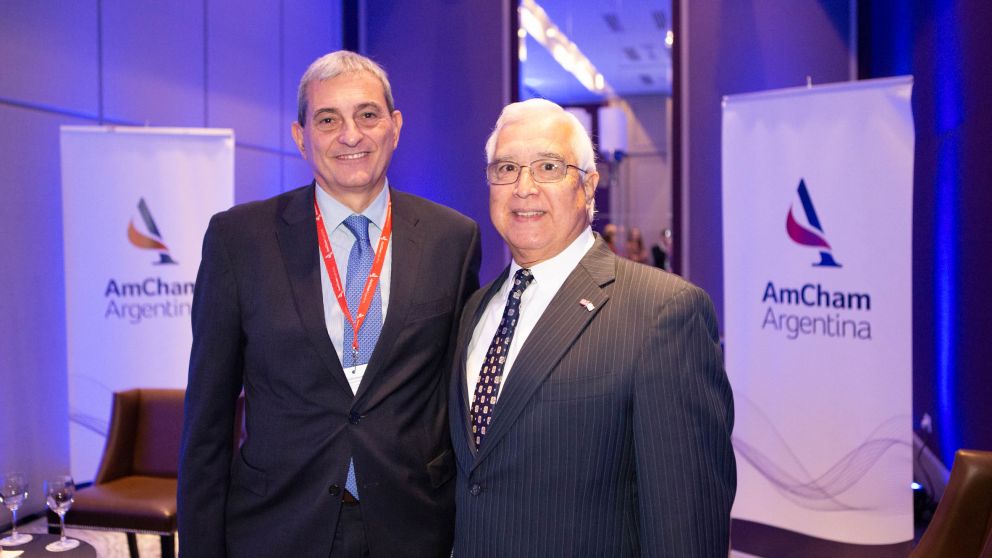 Prado junto al CEO de Amcham, Alejandro Díaz