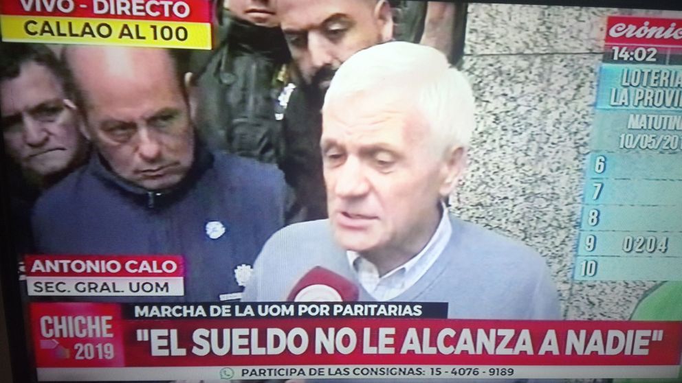 Caló consideró que la oferta de los empresarios "ni siquiera se puede tener en cuenta"