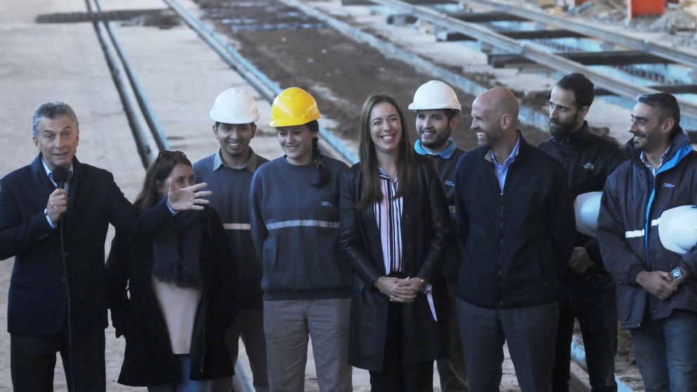 Estuvieron presentes familiares de la tragedia de Once y operarios que trabajan en el lugar