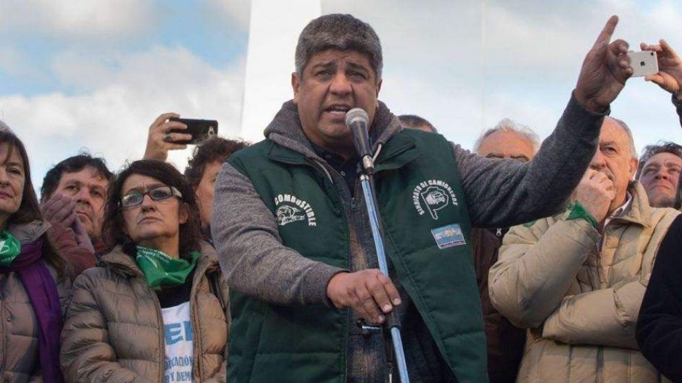 Pablo Moyano en el cierre del acto: "El paro fue contundente"