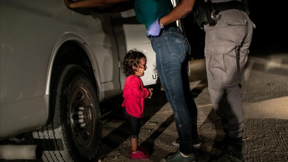 La foto fue tomada por el estadounidense John Moore, fotoperiodista de Getty Images