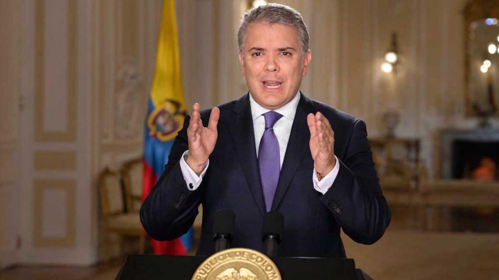 El presidente colombiano, Iván Duque, oficializó la candidatura de su país