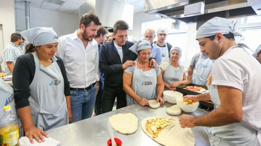 Massa estuvo en San Fernando con Tinelli, que parecía más cercano a Lavagna