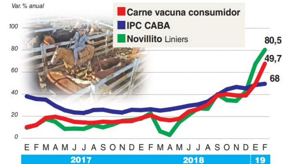 El precio de la hacienda en Liniers ya le ganó a la inflación