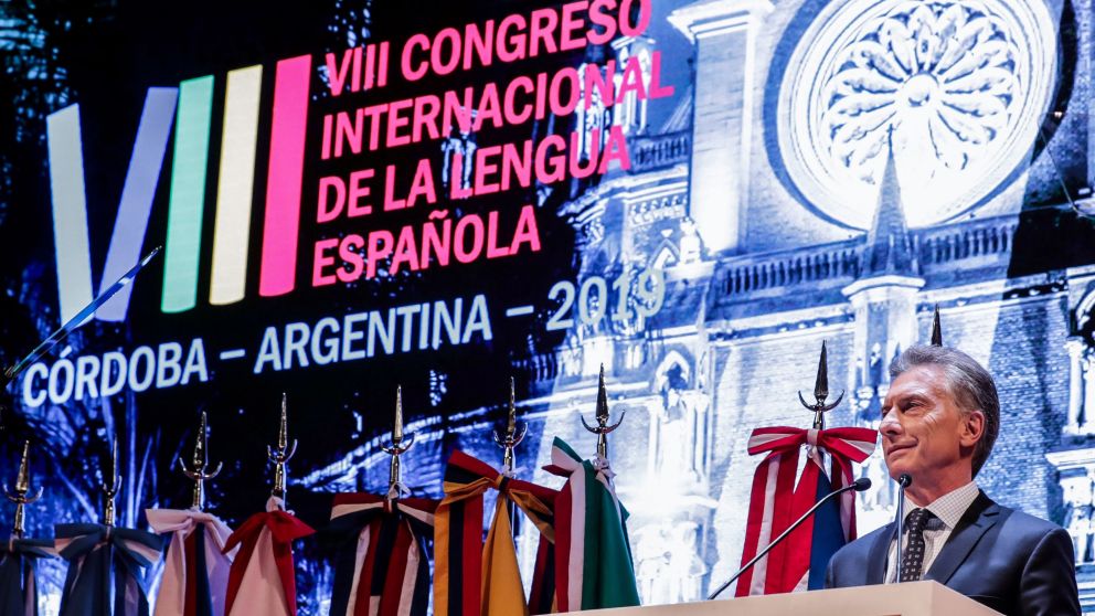 Macri expuso en la sesión inaugural del VIII Congreso Internacional de la Lengua Española