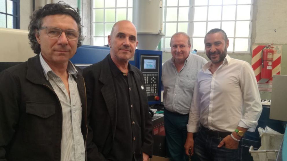 Alejandro Cacciavillani, Jorge Farral, Roberto Calongne y Esteban Cacciavillani