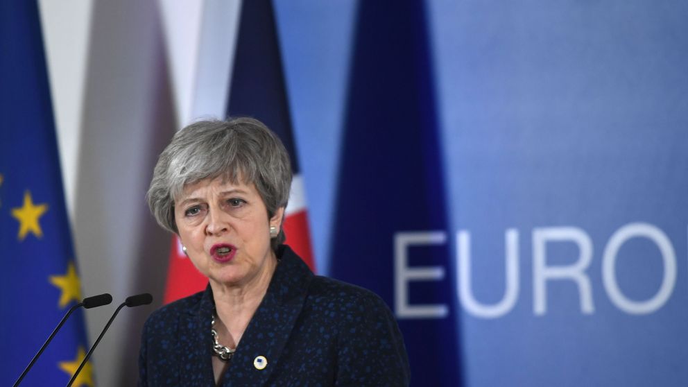 La primera ministra británica, Theresa May