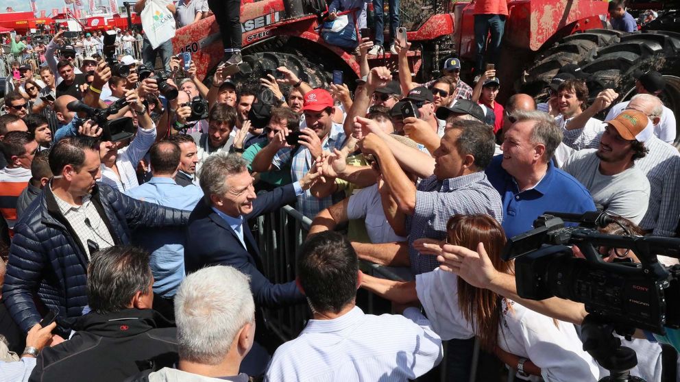 Macri sintió el acompañamiento del campo en Expoagro